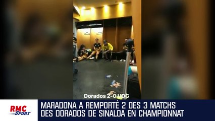 La danse de la joie de Maradona dans le vestiaire après une victoire