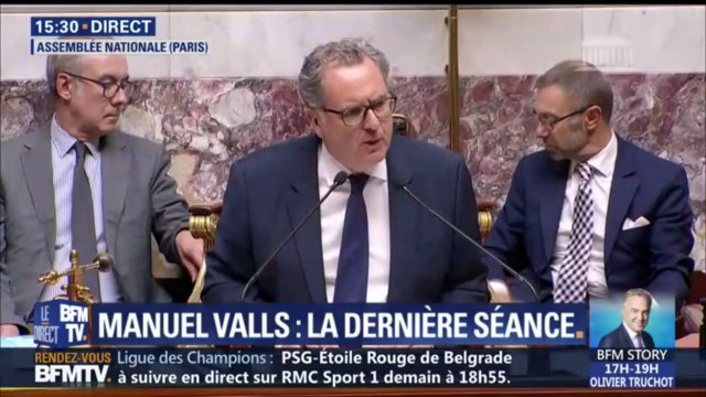 Ce que l'Assemblée va perdre, l'Europe le gagne , Richard Ferrand salue le départ de Manuel Valls