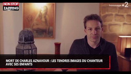 Mort de Charles Aznavour : Les tendres images du chanteur avec ses enfants (vidéo)