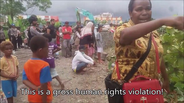 Dozens of indigenous West Papuan people were left homeless this week as their houses were destroyed by the Indonesian authorities. An Indonesian man has now tak