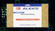 F.R.E.E [D.O.W.N.L.O.A.D] Aleks Access Card for Accounting - 11 Weeks by ALEKS Corporation