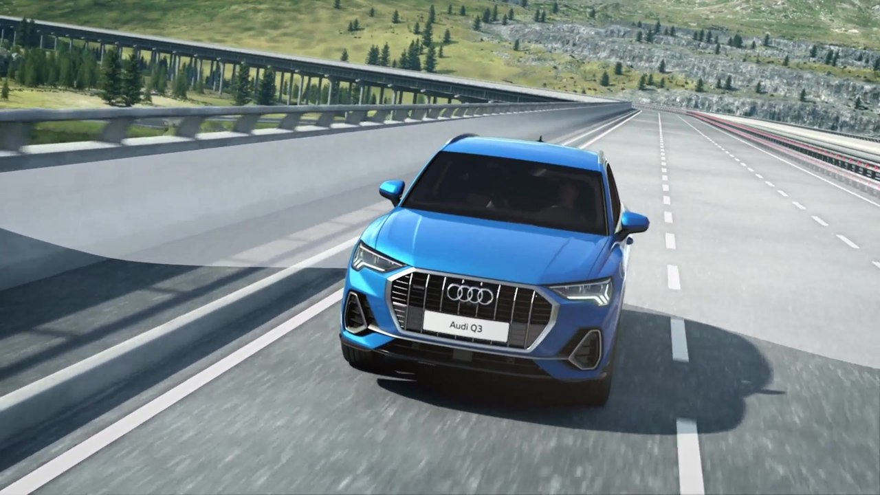 Fahrerassistenzsysteme im Audi Q3 Animation