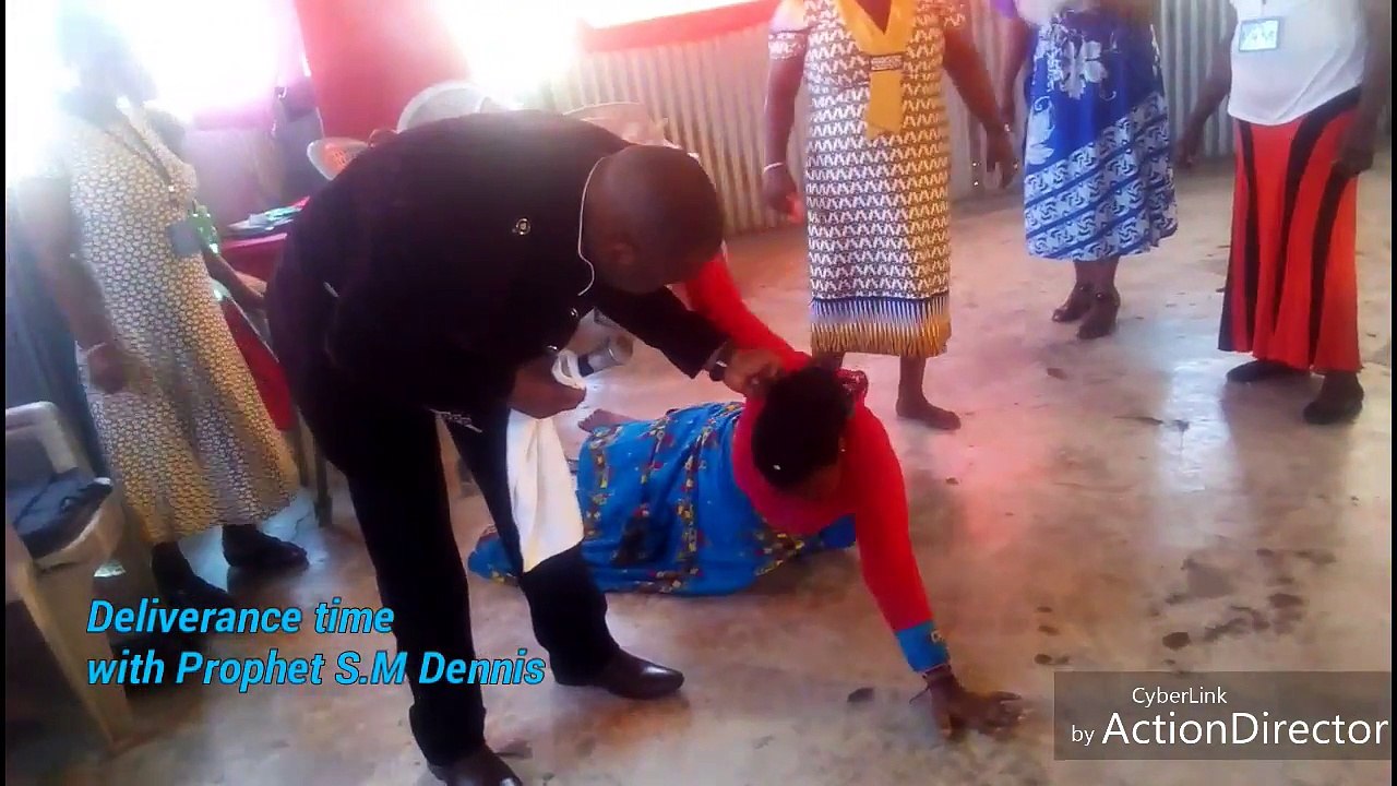 INCREDIBLE- Pastor's Prayer 'Knocks Down' Lady !!!