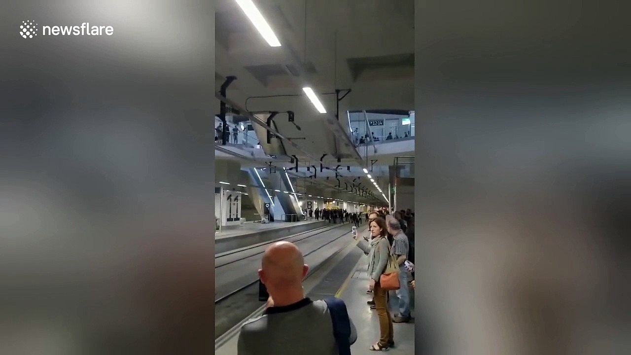 Pro-independence protesters stop speeding train in Catalonia