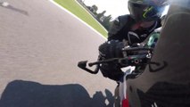 Suzuki RYUYO riding on the track Go Pro camera