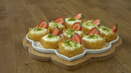 Çıtır Kadayıflı Puding Tarifi