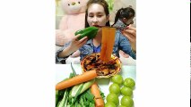 EATING SHOW COMPILATION-CHINESE FOOD-MUKBANG-challenge-Beauty eat strange food-asian food-NO.165