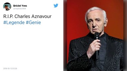 Charles Aznavour est décédé à l'âge de 94 ans.