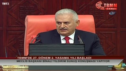 Meclis'teki Yeni Dönemin Açılışında Konuştu