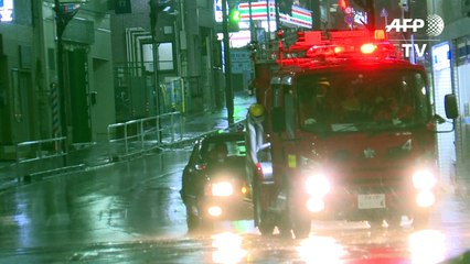 الإعصار ترامي يخلّف أمطاراً غزيرة ورياحاً قوية في طوكيو