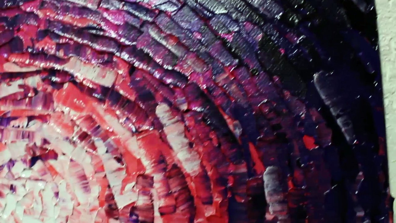 Tableau moderne : Éclat de lueur rose violette.