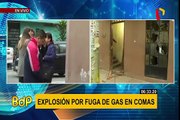 Comas: desconocidos detonan artefacto explosivo en frontis de vivienda