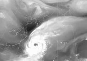 Satellite Tracks Typhoon Trami Moving Over Japan