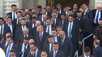 Cumhurbaşkanı Erdoğan Meclisten ayrıldı (2) - TBMM