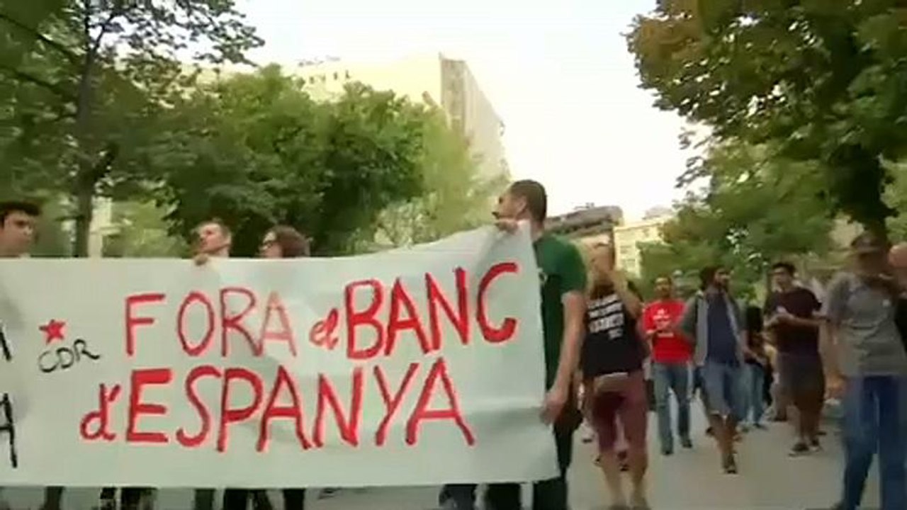 Jahrestag des Referendums - Krawalle in Katalonien