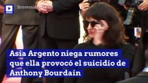 Asia Argento niega rumores que ella provocó el suicidio de Anthony Bourdain