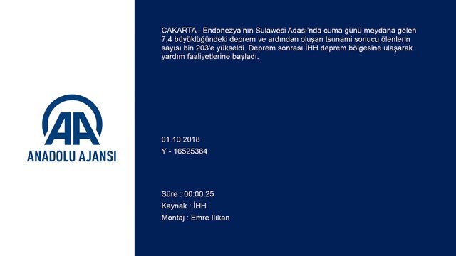 İHH deprem bölgesinde - CAKARTA