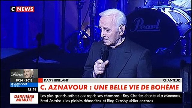 Décès de Charles Aznavour: La réaction de Dany Brillant - VIDEO
