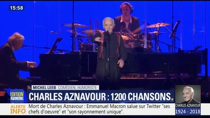 Michel Leeb raconte sa "dernière après-midi merveilleuse" avec Charles Aznavour la veille de sa mort