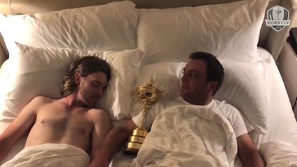 VIRAL: Golf: Molinari and Fleetwood wake up in bed together after Ryder Cup win