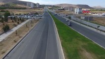 Malatya'da, 'drone'lu Trafik Denetimi