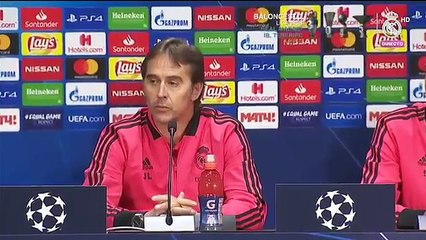 Julen Lopetegui: "Los isquios de Ramos van a agredecer el descanso"