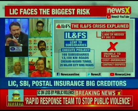 Government takes control of debt ridden IL&FS; LIC, SBI, Postal insurance big creditors | Nation at 9