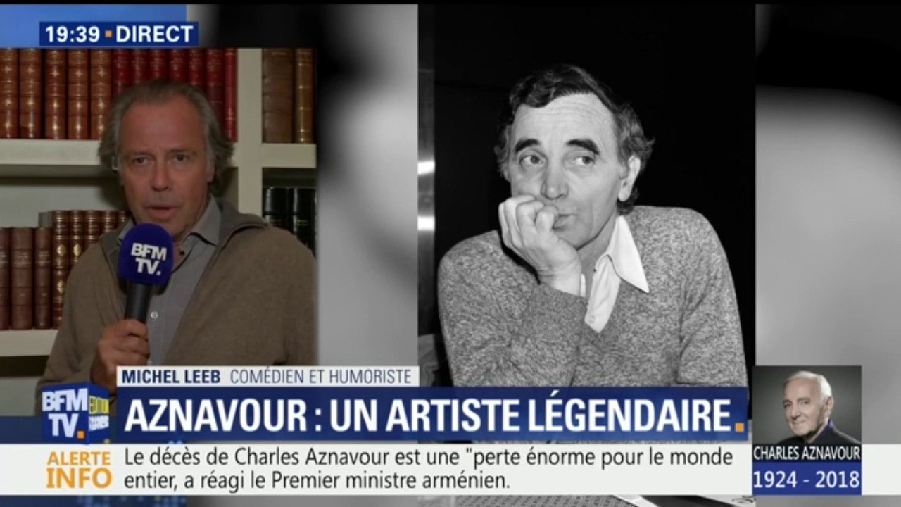 "On a parlé de ses projets, de son album qu'il était en train de faire", témoigne Michel Leeb qui a passé une dernière après-midi avec Charles Aznavour hier