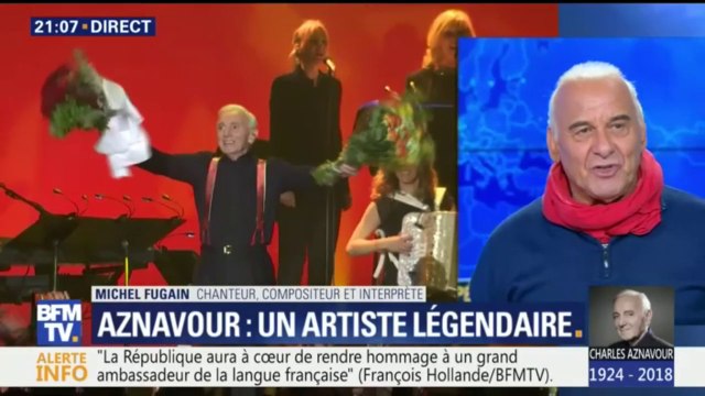 En filigrane, j'ai Charles Aznavour toute ma vie , se souvient Michel Fugain