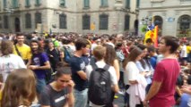 Barselona'da Katalonya Referandumunun Yıldönümünde Gösteri