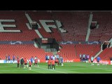 Valencia Train At Old Trafford Ahead Of Manchester United Champions League Clash