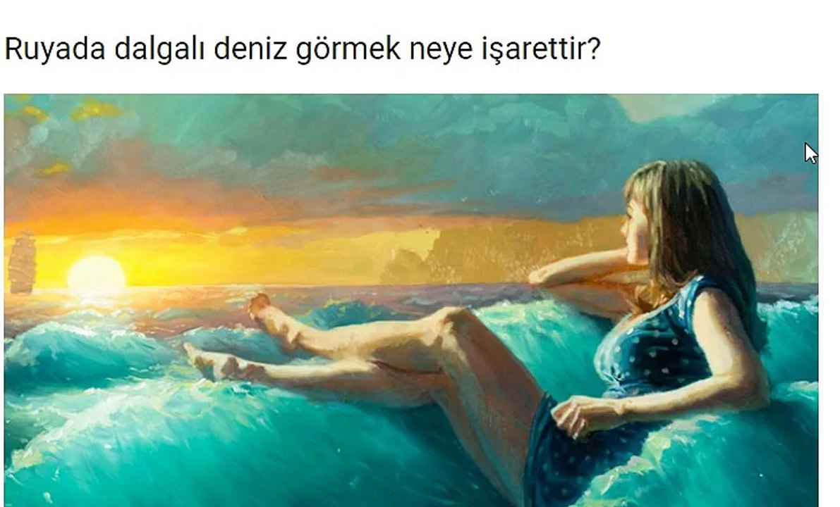 RÜYADA DENİZ