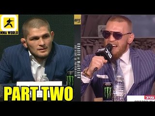 Khabib and Conor McGregor are all set to clash in second press conference,DC to lose 205 belt?