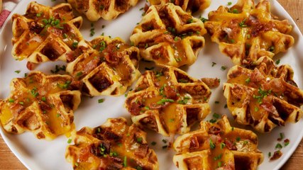 These Mashed Potato Waffles Are The Most Genius Leftover Hack Ever