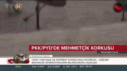 Teröristlerin korku dolu anları kamerada