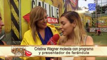 Cristina Wagner molesta por comentarios hechos por un presentador de farándula