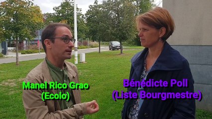 Debat Seneffe la question de Manel Rico Grao à Bénédicte Poll
