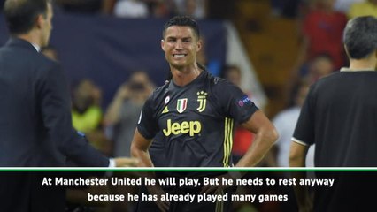 Ronaldo needs to rest - Allegri