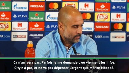 Transferts - Mbappé à City ? Guardiola réclame ''plus de respect pour le PSG''