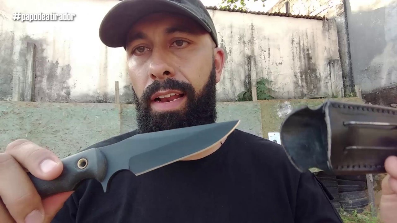 Fazendo curso de combate com facas N1