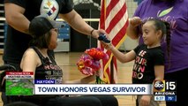 Arizona town honors survivor of Las Vegas tragedy on year anniversary