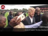 Arsene Wenger Mobbed By Fans After Kanu Cup Pitch Invasion At Full Time!