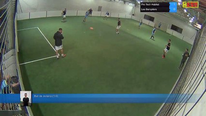 But de Juliano (1-0) - Pro Tech Habitat Vs Les Banqsters - 01/10/18 21:00 - LIGUE 1