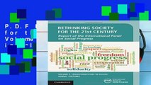 P.D.F Rethinking Society for the 21st Century: Volume 3, Transformations in Values, Norms,