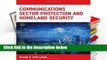 [P.D.F] Communications Sector Protection and Homeland Security (Homeland Security Series) by Frank
