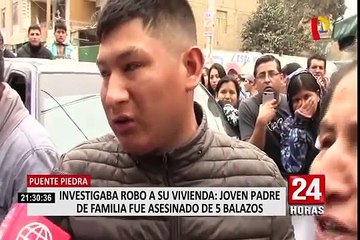 Asesinan de 5 balazos a padre de familia en Puente Piedra