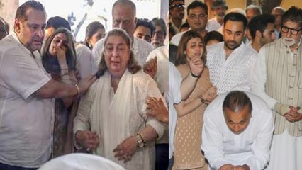 Krishna Raj Kapoor की अंतिम विदाई में फूट-फूट कर रोया कपूर खानदान; Watch Video | FilmiBeat