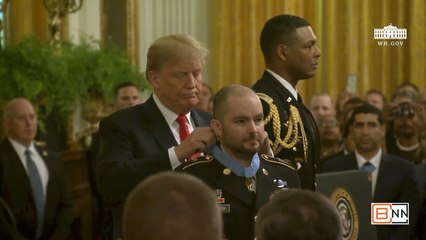 President Trump Presents The Medal of Honor To Secret Service Agent