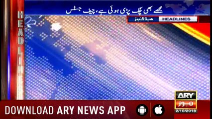 Headlines ARYNews 1100 2nd October 2018