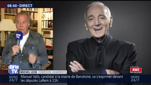 Charles Aznavour était tout le temps en train de chercher, de travailler, de créer, d'avoir des projets se remémore Michel Leeb